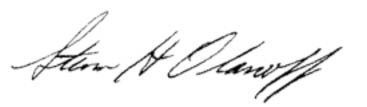 Steven H. Olanoff signature
