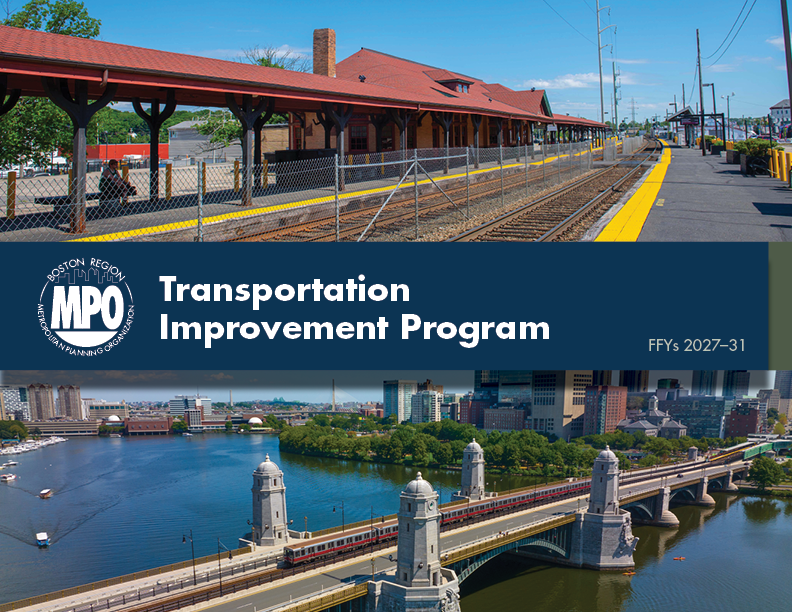 Cover graphic for the Boston Region MPO Transportation Improvement Program